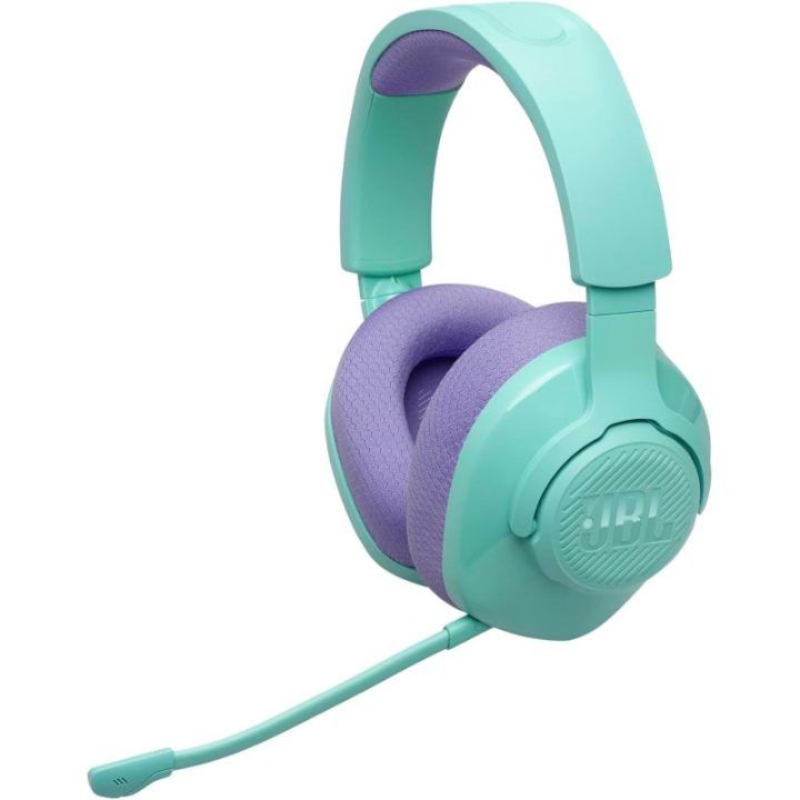 JBL Quantum 360 Wireless žaidimų ausinės, žalsvai mėlynos
