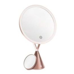 Rio Illuminated HD makiažo veidrodis, rožinio aukso spalvos