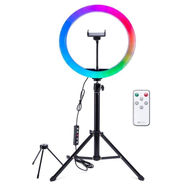 Rio RL12-EU/1,4 30 cm RGB žiedinė studijinė lemputė