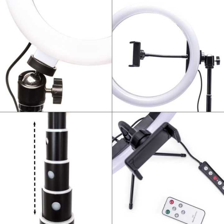Rio RL12-EU/1,4 30 cm RGB žiedinė studijinė lemputė