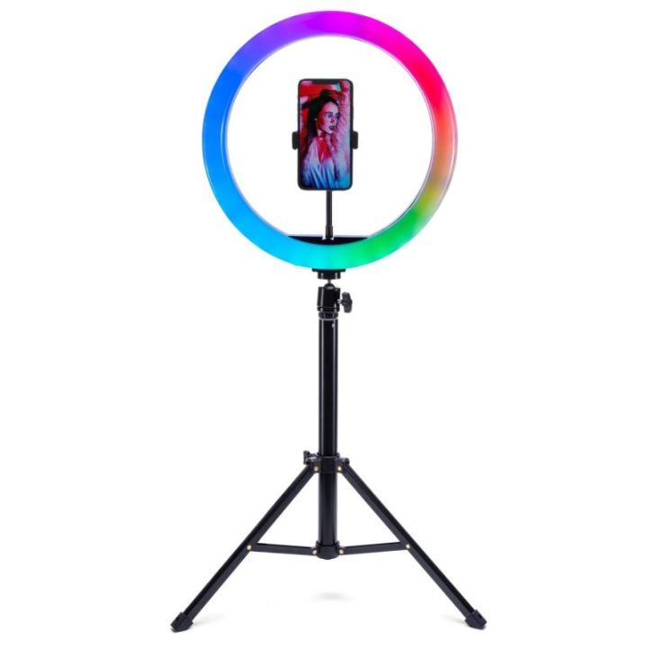 Rio RL12-EU/1,4 30 cm RGB žiedinė studijinė lemputė