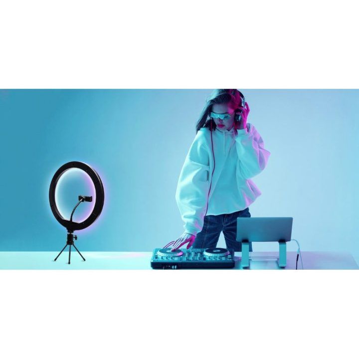 Rio RL12-EU/1,4 30 cm RGB žiedinė studijinė lemputė