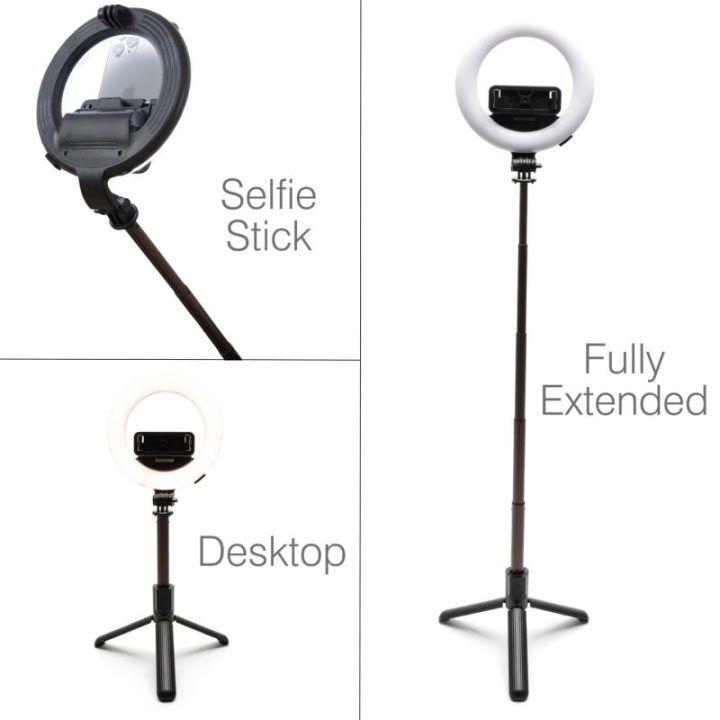 Rio RLRC-EU/1,3 15 cm žiedinė lemputė „Beauty & Vlogging“ su trikojiu