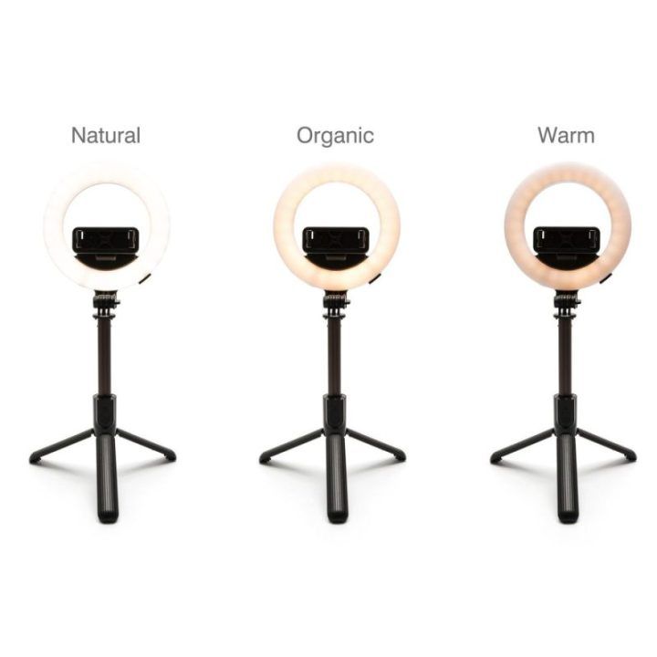 Rio RLRC-EU/1,3 15 cm žiedinė lemputė „Beauty & Vlogging“ su trikojiu
