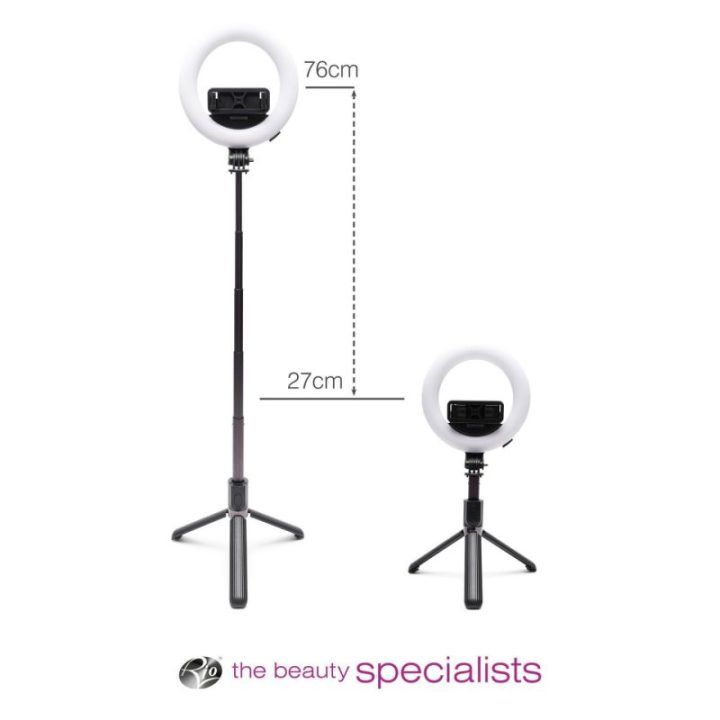 Rio RLRC-EU/1,3 15 cm žiedinė lemputė „Beauty & Vlogging“ su trikojiu