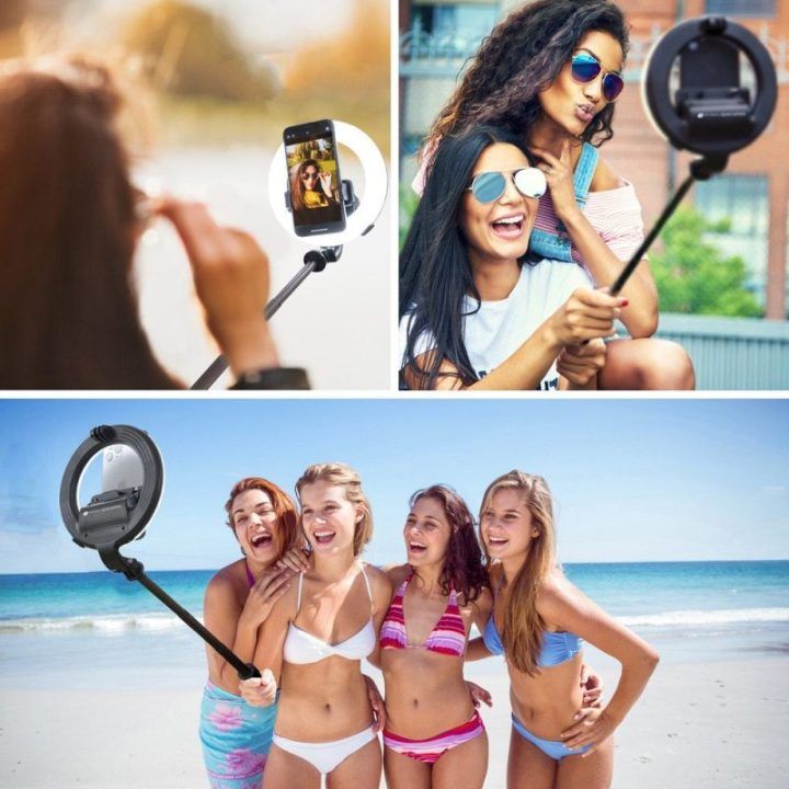 Rio RLRC-EU/1,3 15 cm žiedinė lemputė „Beauty & Vlogging“ su trikojiu