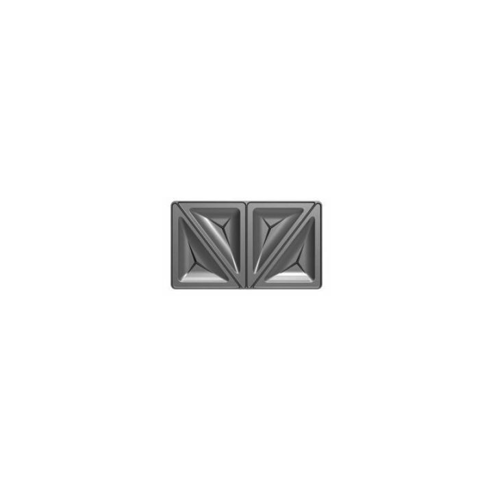 Brock SSM 6004 RD 4 viename sumuštinių ir vaflių keptuvė-grilis, 750 W, raudona