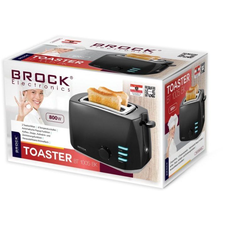 Brock BT 1005 BK skrudintuvas 800 W, juodas