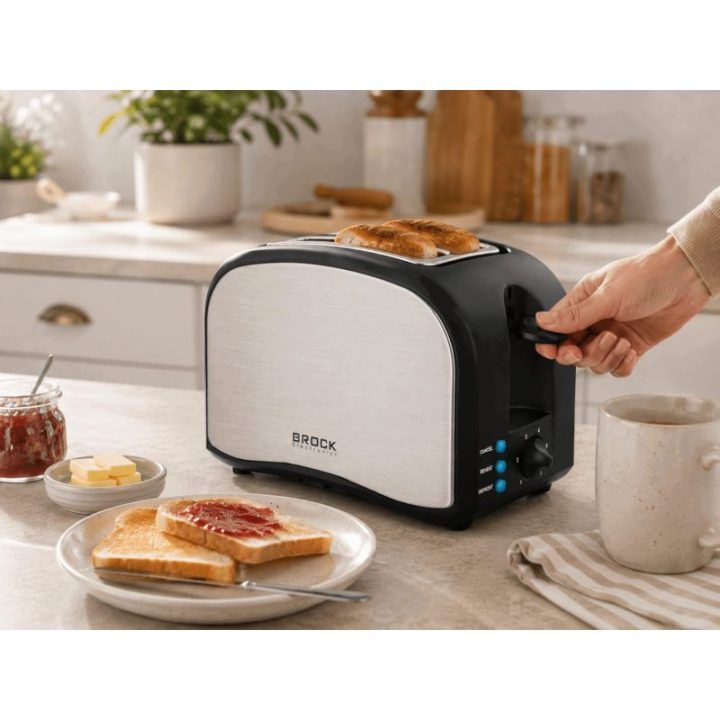 PAVADINIMAS: Brock BT 1003 SS skrudintuvas, 800 W, juodas / plieninis