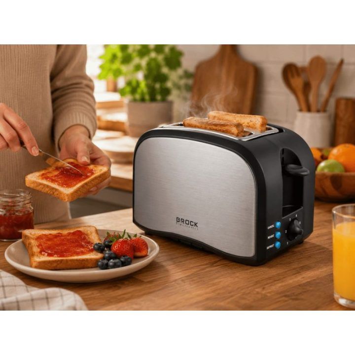 PAVADINIMAS: Brock BT 1003 SS skrudintuvas, 800 W, juodas / plieninis