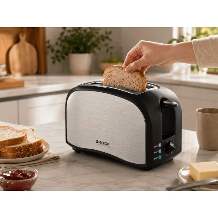 PAVADINIMAS: Brock BT 1003 SS skrudintuvas, 800 W, juodas / plieninis