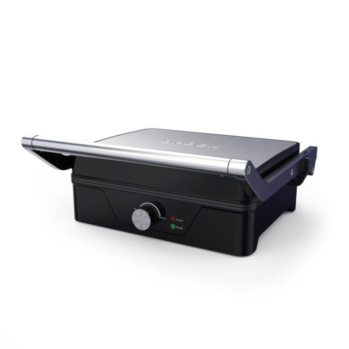 Brock HCG 5000 SS elektrinis grilis, 2000 W, juodas / plieno spalvos