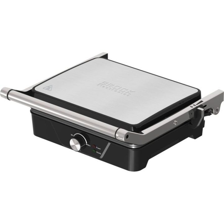 Brock HCG 5000 SS elektrinis grilis, 2000 W, juodas / plieno spalvos