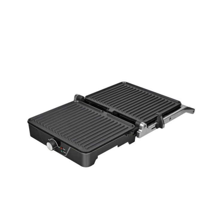 Brock HCG 5000 SS elektrinis grilis, 2000 W, juodas / plieno spalvos