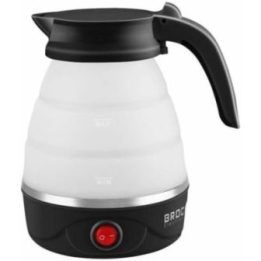 Brock WK 0904 BK sulankstomas kelioninis virdulys 0,5 l, 500 W, juodas/baltas