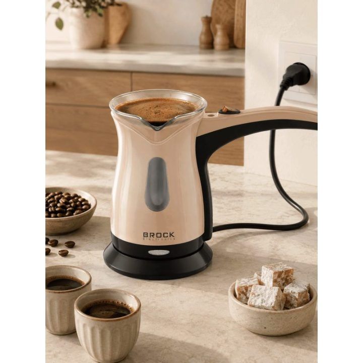 Brock ECP 106 turkiškos kavos aparatas, 0,5 l, 500 W, kreminis/juodas