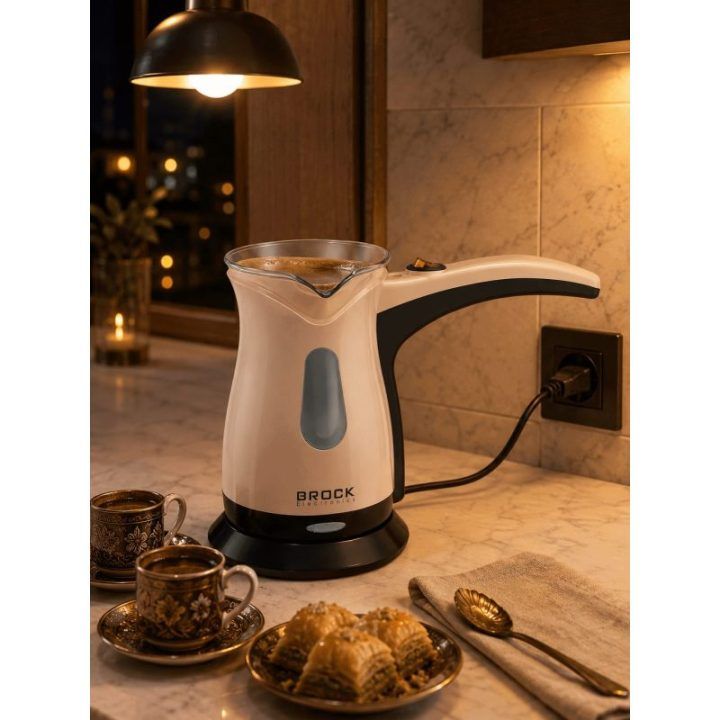 Brock ECP 106 turkiškos kavos aparatas, 0,5 l, 500 W, kreminis/juodas
