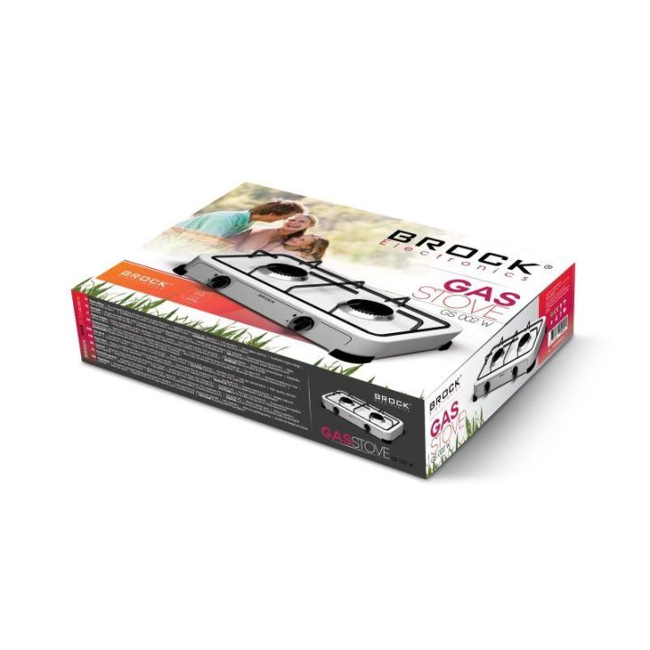Brock GS 002 W dviejų degiklių dujinė viryklė