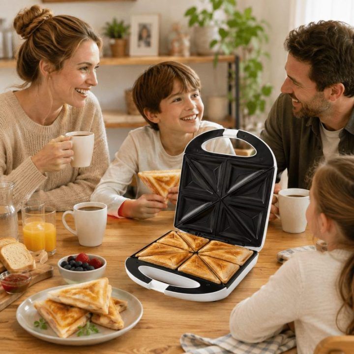 Brock SSM 3008 WH sumuštinių keptuvė XXL, 1400 W, balta