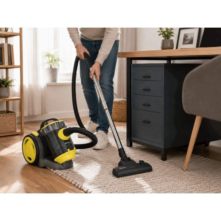 Brock BVC 8056 YT cikloninis dulkių siurblys be maišelio, 800 W, juodas/geltonas
