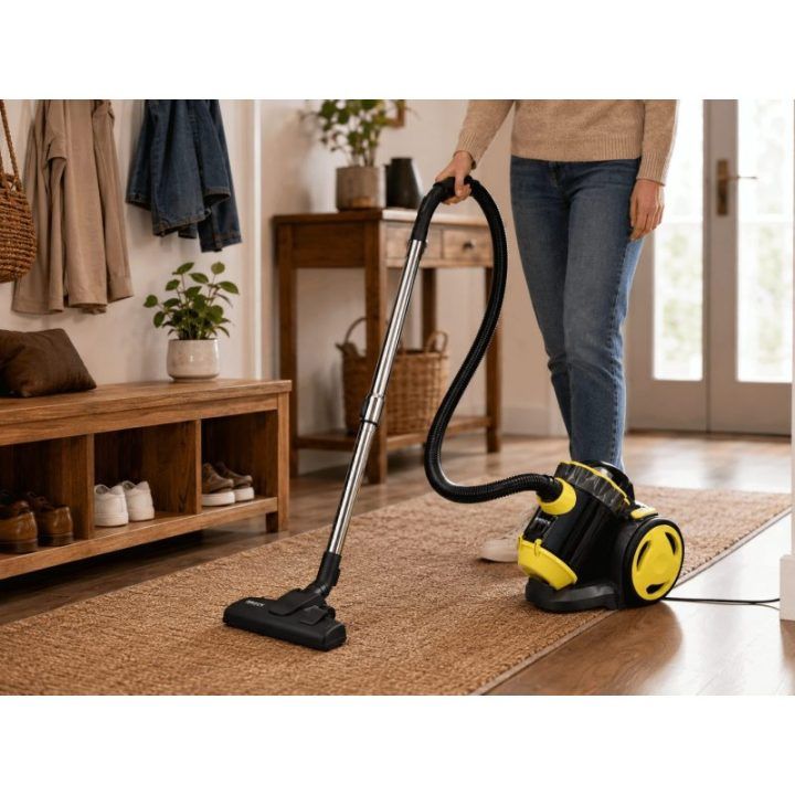 Brock BVC 8056 YT cikloninis dulkių siurblys be maišelio, 800 W, juodas/geltonas