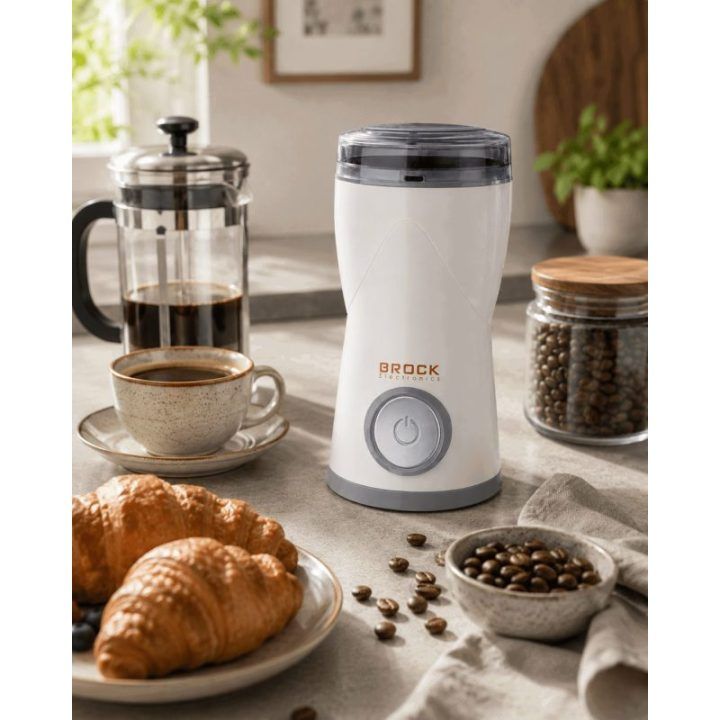 Brock CG 3050 WH kavos malūnėlis, baltas