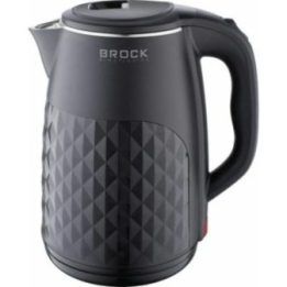 Brock WK 0618 BK elektrinis virdulys su dviguba sienele, 1,8 l, 1500 W, juodas