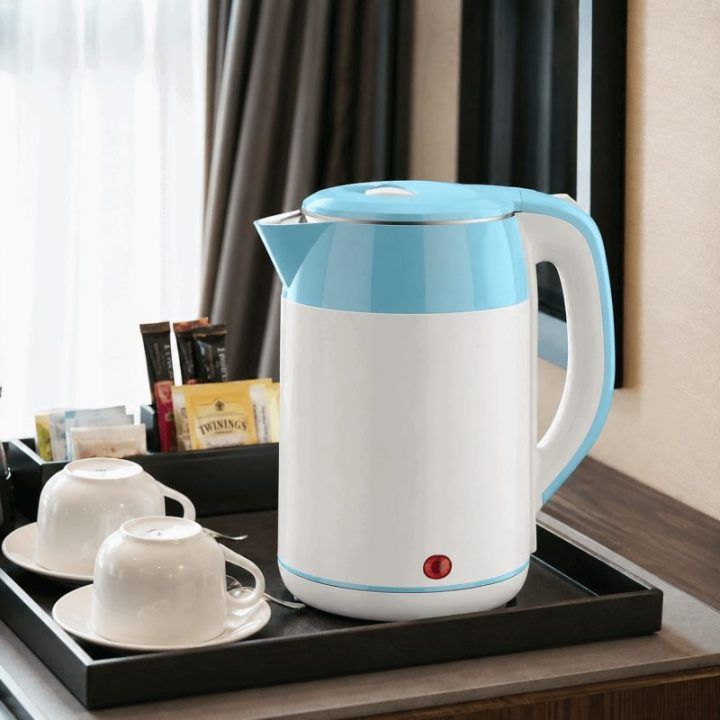 Brock WK 5521 WH elektrinis virdulys, 1,8 l, 1500 W, baltas/mėlynas