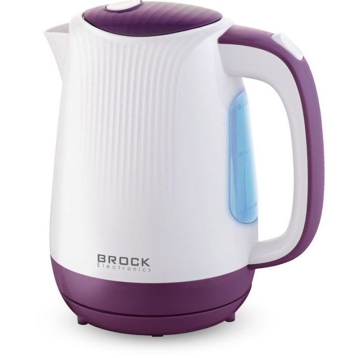 Brock WK 08 PR elektrinis virdulys 1,7 l, 2000 W, baltas/violetinis