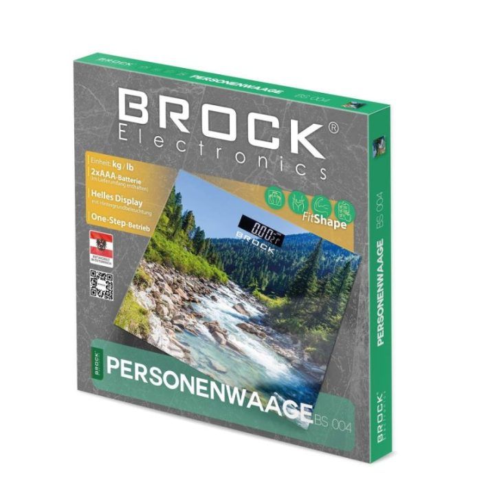Brock BS 004 elektroninės vonios svarstyklės, žalios