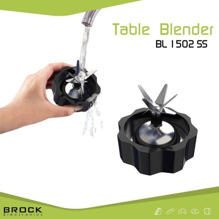 Brock BL 1502 SS stalinis blenderis, 500 W, plieno / juodas