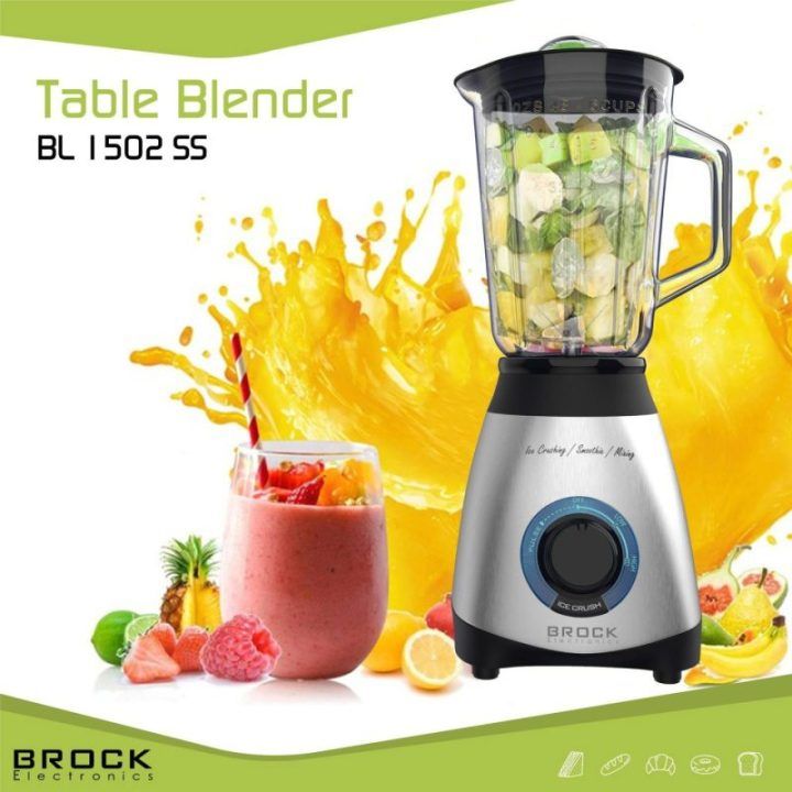 Brock BL 1502 SS stalinis blenderis, 500 W, plieno / juodas