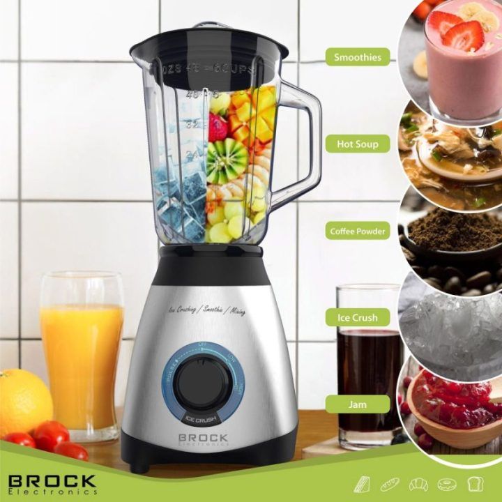 Brock BL 1502 SS stalinis blenderis, 500 W, plieno / juodas