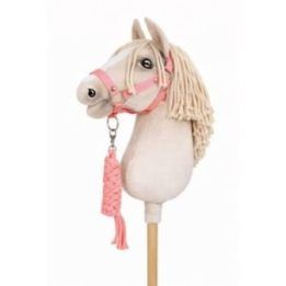 Hobby Horse kantarėlis A3 su pavadėliu neoninės rožinės spalvos