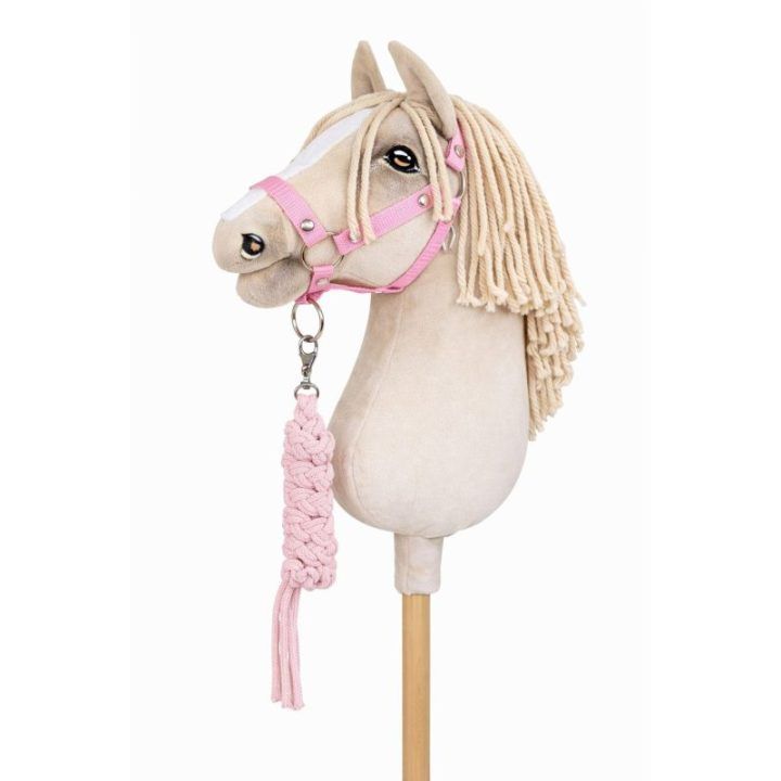 Rausvos spalvos Hobby Horse kinkymo rinkinys A3 su pavadėliu