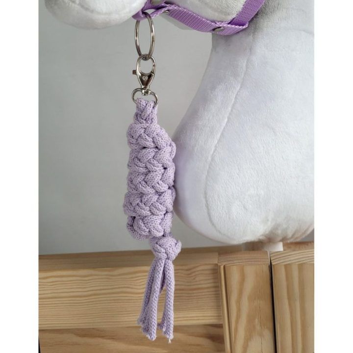 Hobby Horse pavadėlio ir kamanėlių rinkinys violetinis