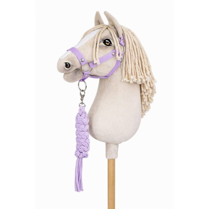 Hobby Horse pavadėlio ir kamanėlių rinkinys violetinis