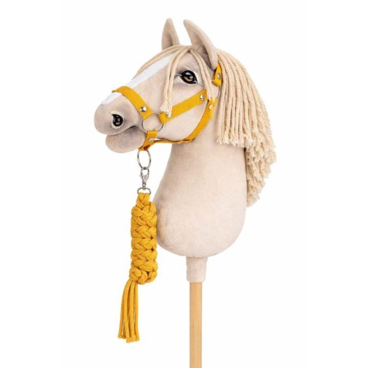 Halteris ir pavadėlis Hobby Horse A3, medaus geltonos spalvos