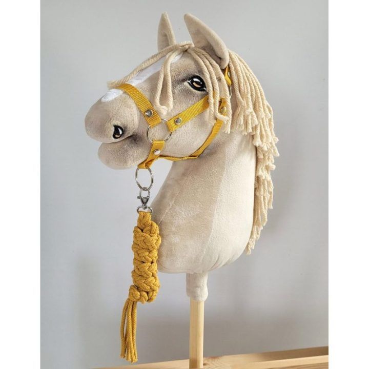 Halteris ir pavadėlis Hobby Horse A3, medaus geltonos spalvos