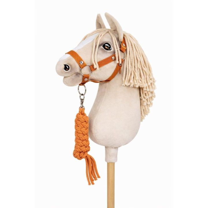 Halterio ir vedimo pavadėlio rinkinys Hobby Horse – imbiero spalvos