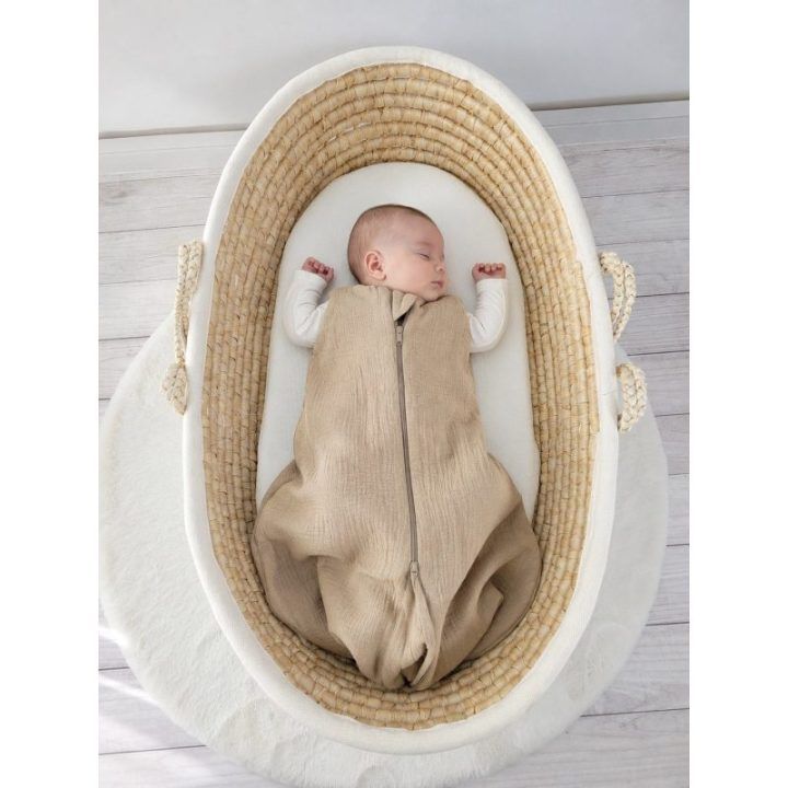 Vasaros kūdikio miegmaišis su kojytėmis My Sweet Baby, camel, TOG 1.0