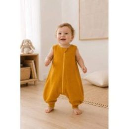 Muslino miegmaišis su kojytėmis 9–24 mėn. My Sweet Baby, medaus geltonumo, TOG 1.0
