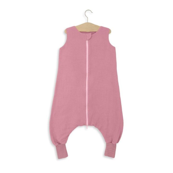 Muslino kūdikio miegmaišis su kojytėmis 9–24 mėn. TOG 1.0, retro rožinis, My Sweet Baby