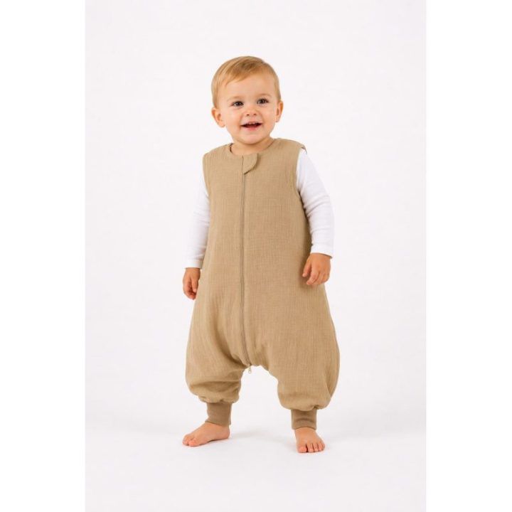 Muslino kūdikio miegmaišis su kojomis 2–4 metų, TOG 1.0, camel