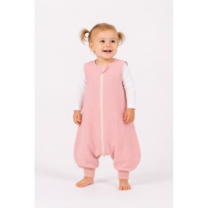 Muslino miegmaišis su kojomis XL 2–4 m., vasarai TOG 1.0, pastelinės rožinės spalvos My Sweet Baby