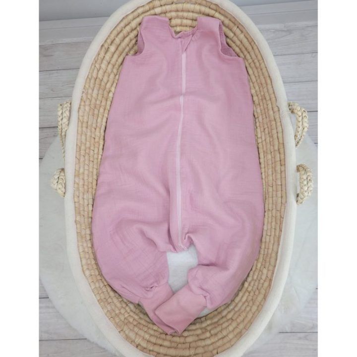 Muslino miegmaišis su kojomis XL 2–4 m., vasarai TOG 1.0, pastelinės rožinės spalvos My Sweet Baby