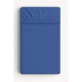 Paklodė su guma kūdikio lovytei 140 × 70 cm, tamsiai mėlyna