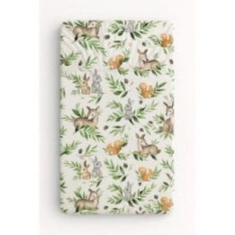 Paklodė su guma 120 × 60 cm Woodland Green