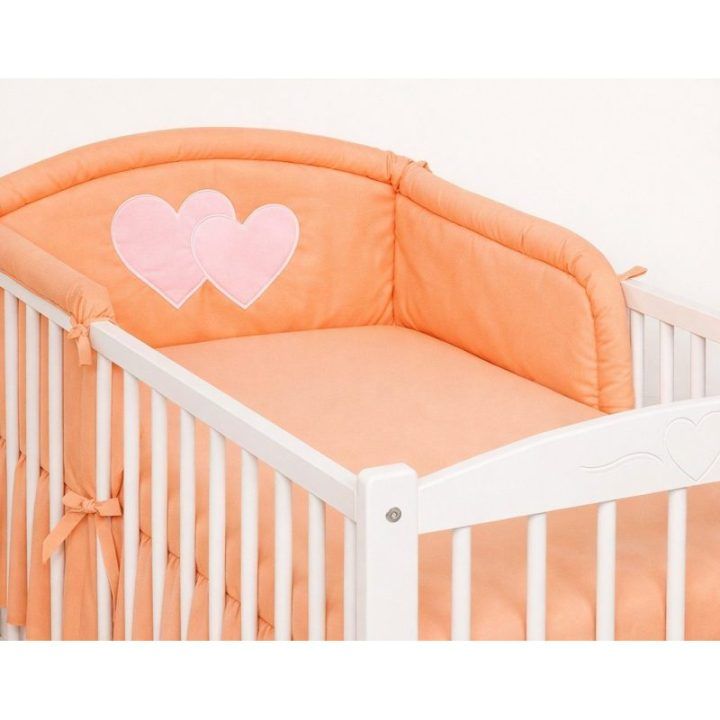 Lovytės apsaugėlė Hearts peach BOBONO