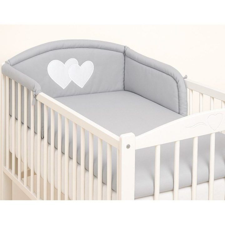 Lovytės apsaugėlė Hearts grey BOBONO